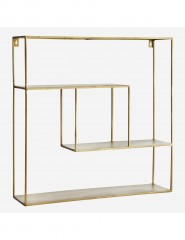 IRON SHELF SQUARE ANTIQ BRASS 